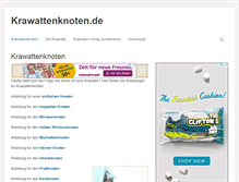 Tablet Screenshot of krawattenknoten.de